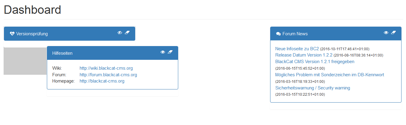 Drag & Drop im Dashboard